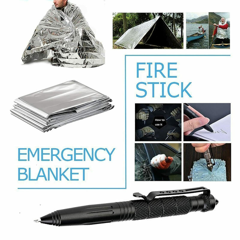 Load image into Gallery viewer, 14-In-1 Outdoor Emergency Survival Kit Camping Hiking Tactical Gear Case Set Box