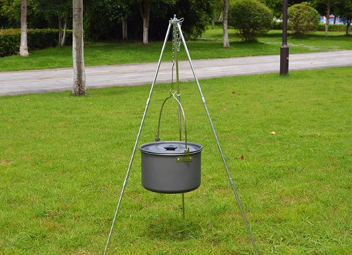 Load image into Gallery viewer, Camping outdoor campfire tripod hanging pot picnic fire
