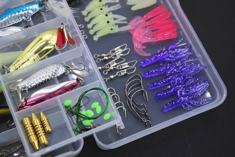 Load image into Gallery viewer, Fishing Gear Sequined Soft Bait Set
