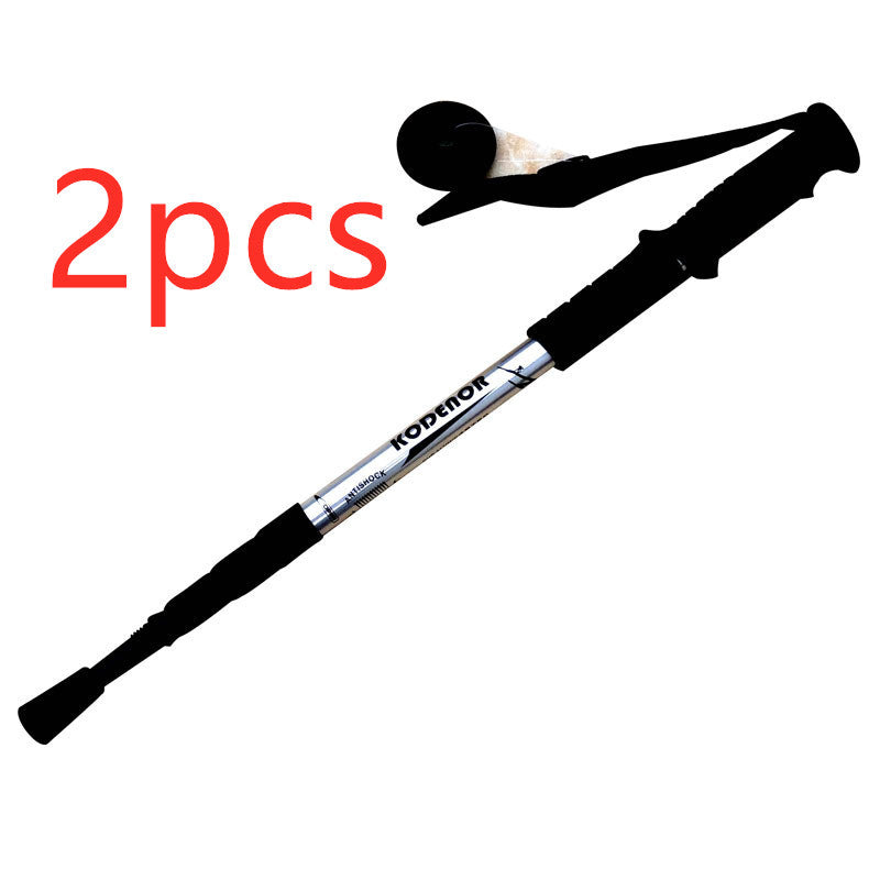 Load image into Gallery viewer, Three-section Four-section Straight Handle T Curved Handle Cane Crutches Hiking Stick
