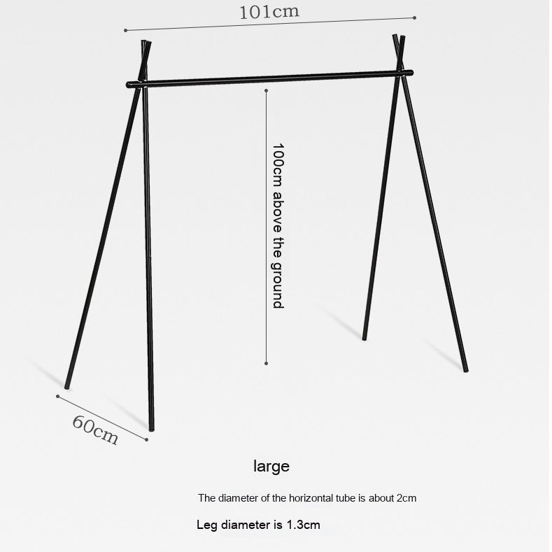 Load image into Gallery viewer, Outdoor Camping Aluminum Alloy Large Foldable Portable Clothes Drying Rack For Camping Travel Triangle
