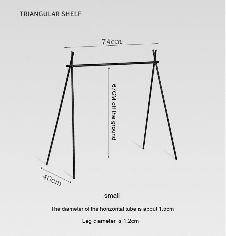 Load image into Gallery viewer, Outdoor Camping Aluminum Alloy Large Foldable Portable Clothes Drying Rack For Camping Travel Triangle
