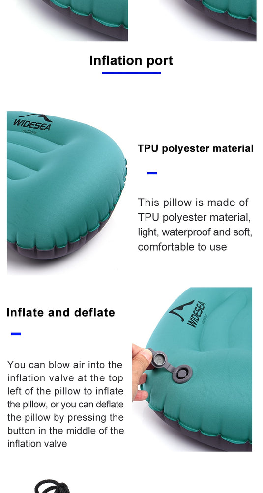 Rest Portable Inflatable Pillow for Camping