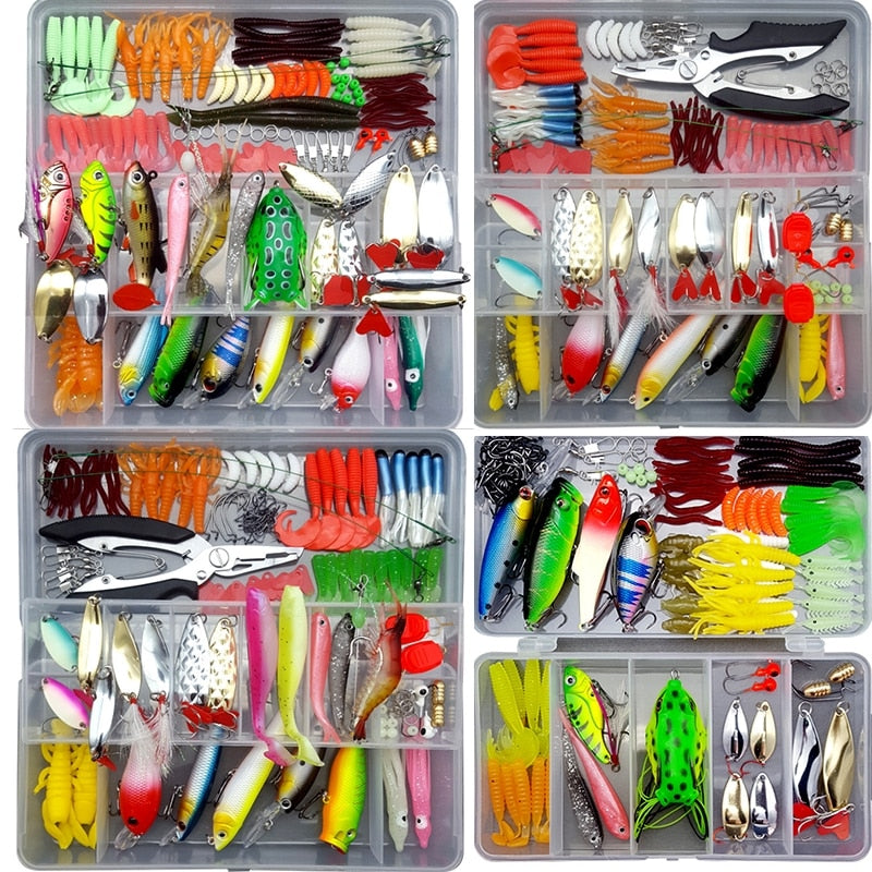 Load image into Gallery viewer, Fishing Lure Kit Soft and Hard Bait Set
