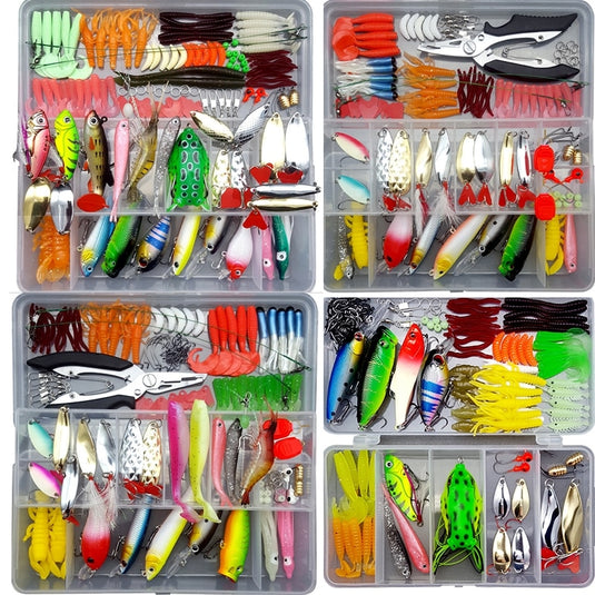 Fishing Lure Kit Soft and Hard Bait Set